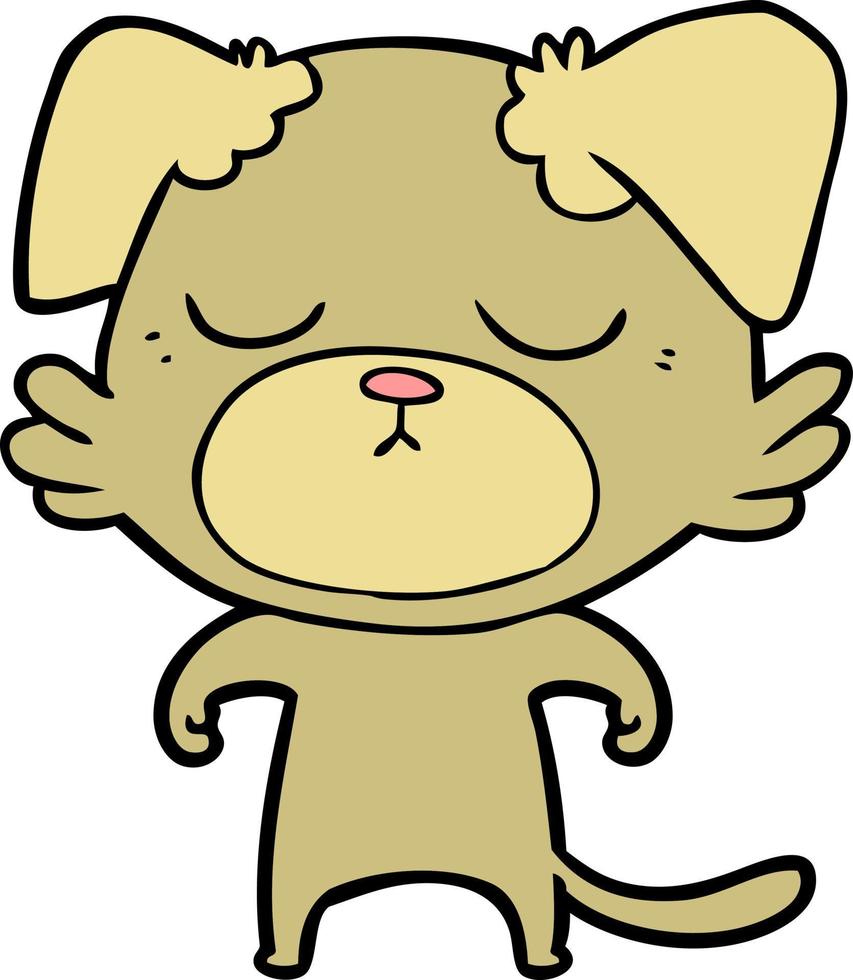 cute cartoon dog vector