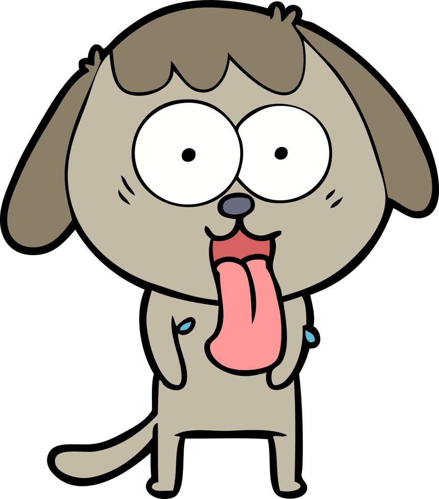 perro de dibujos animados lindo vector