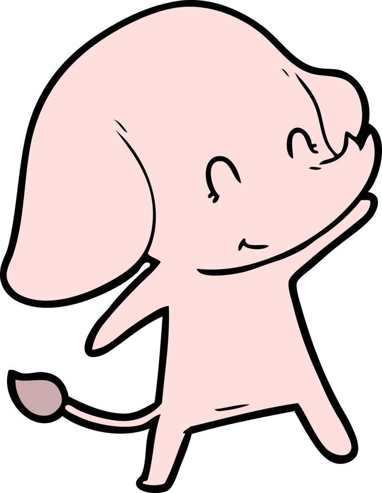 cute cartoon elephant vector