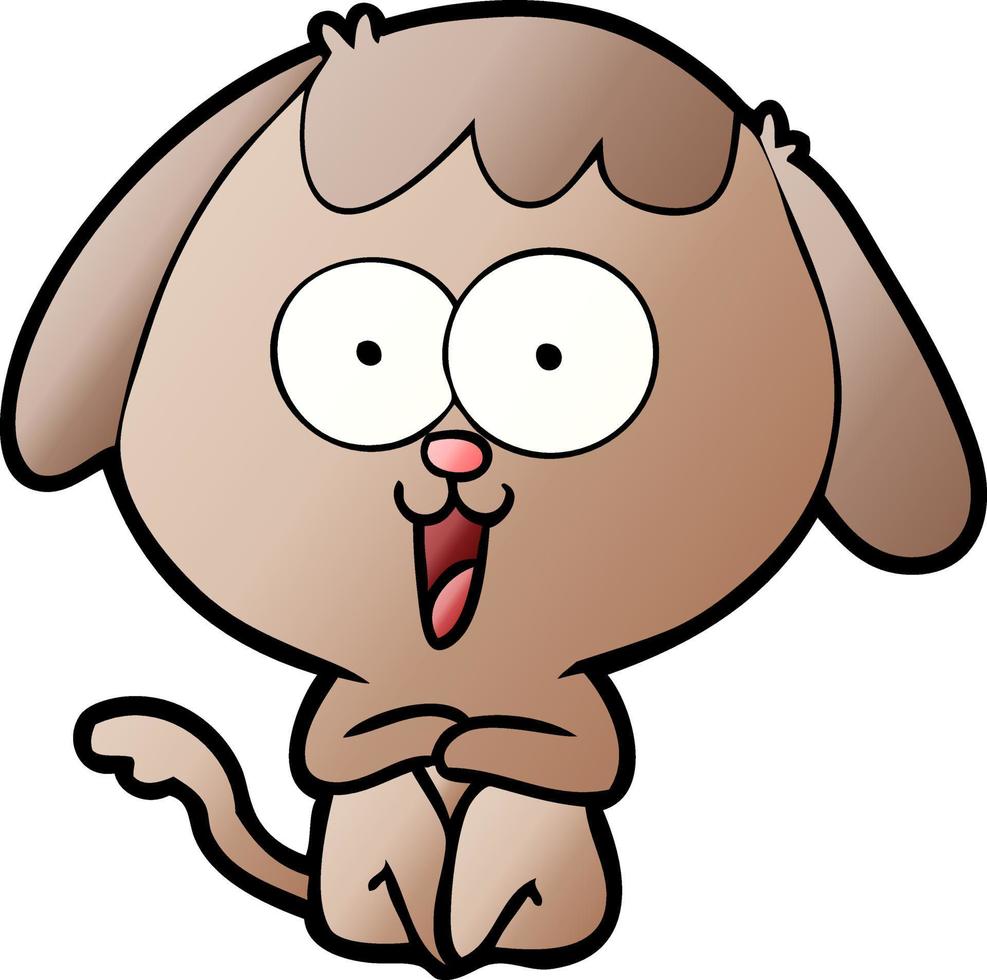 cute cartoon dog vector