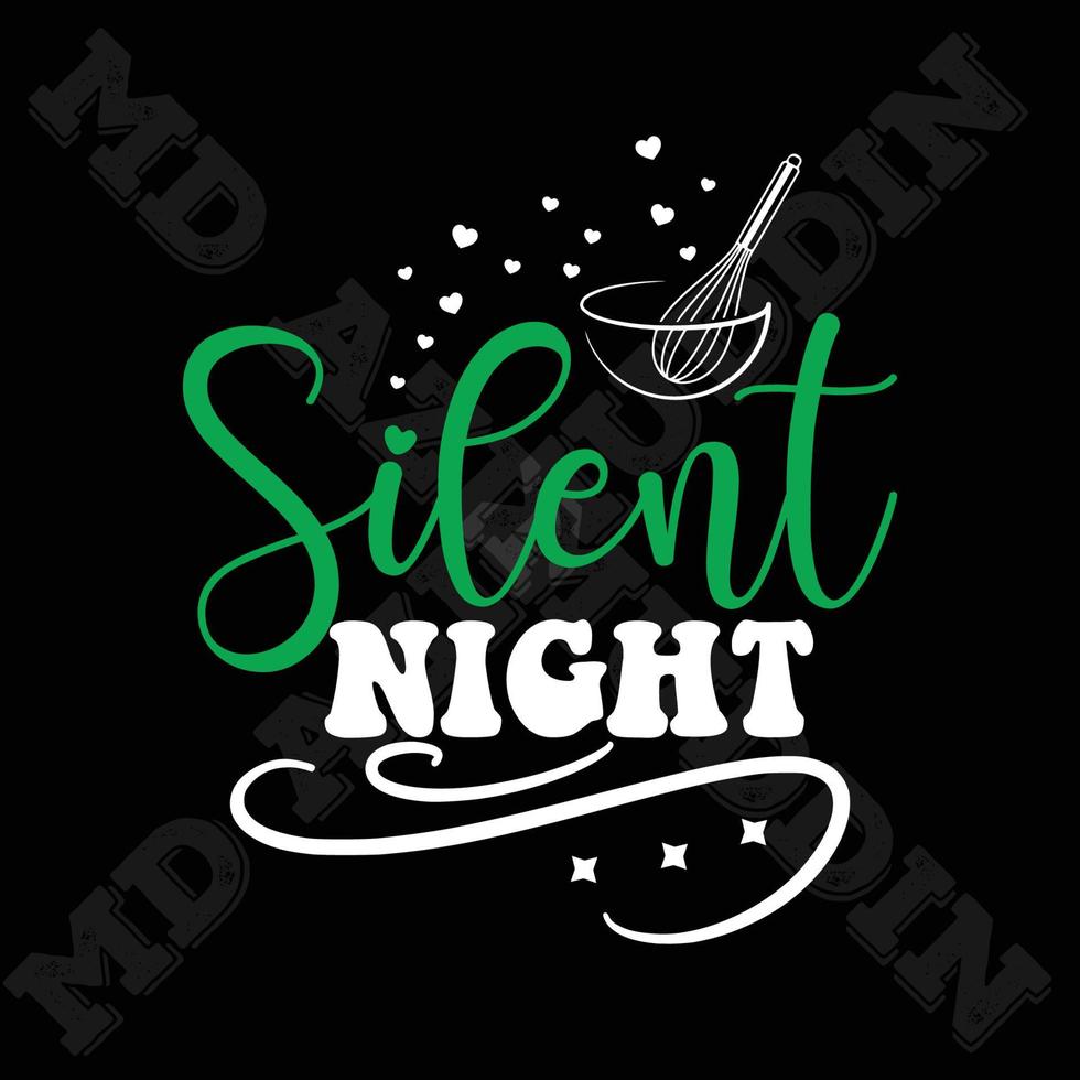 Silent Night Design vector