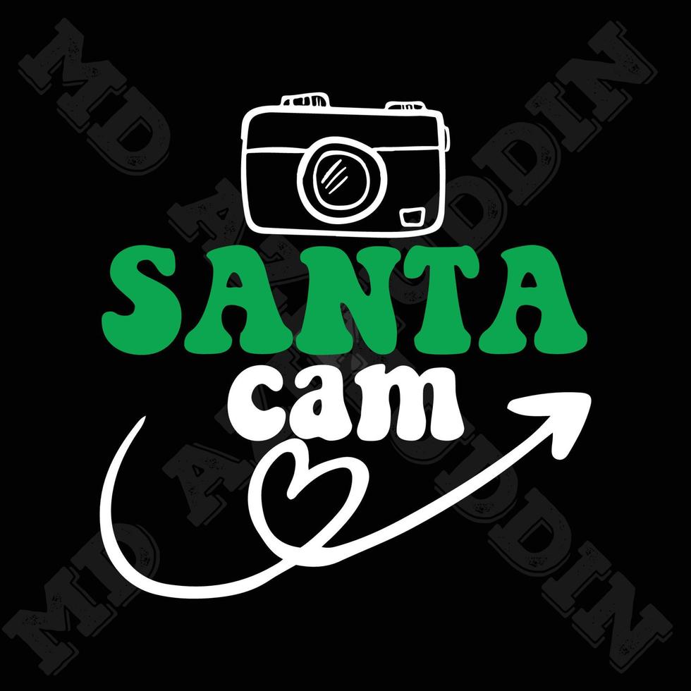 Santa Cam Design vector