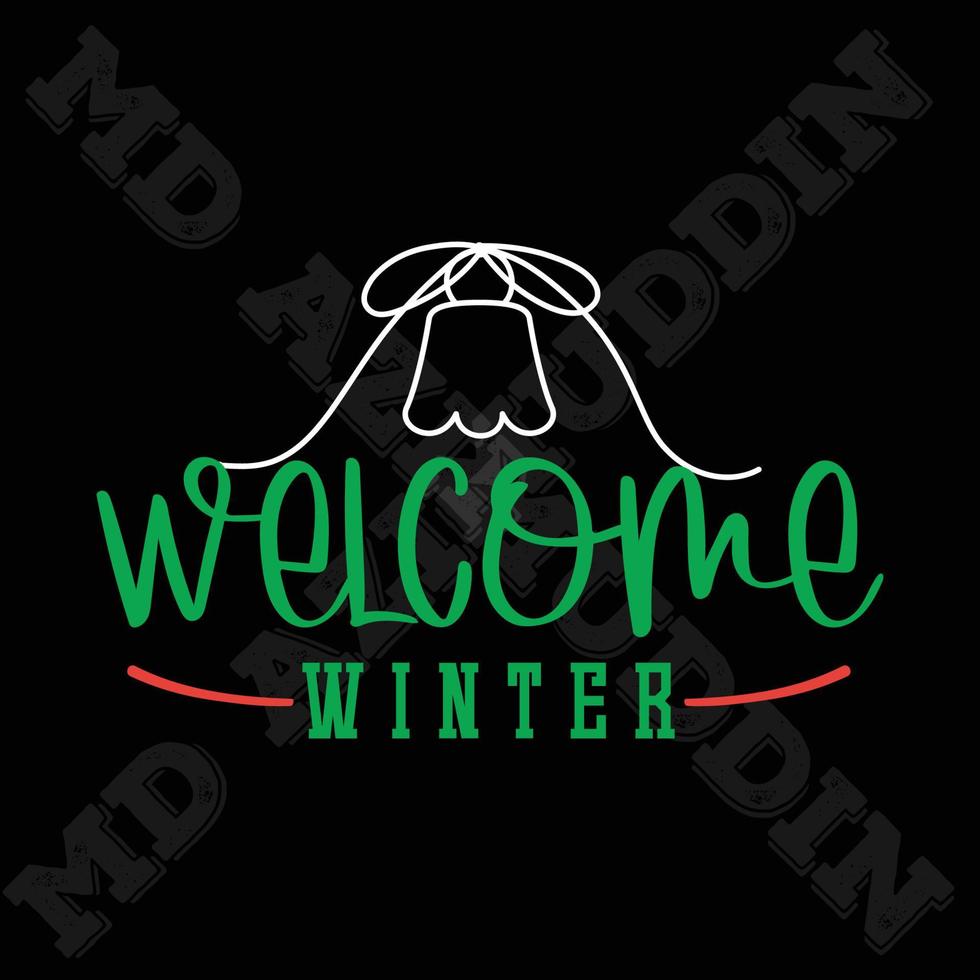 Welcome Winter Design vector