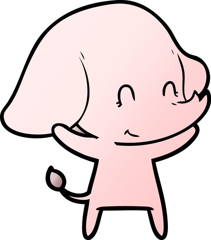 cute cartoon elephant vector
