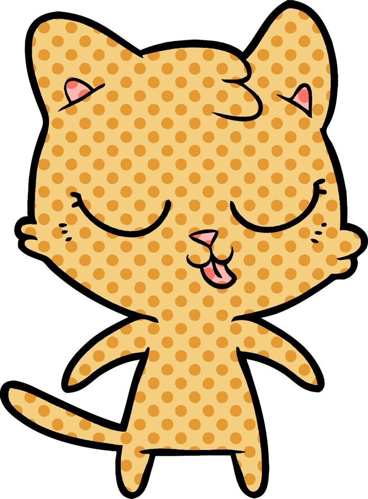 cute cartoon cat vector