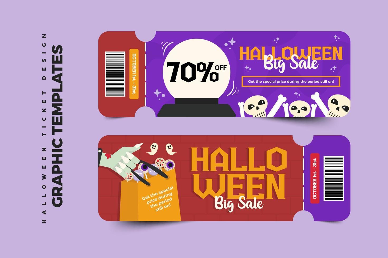 Simple and elegant Halloween graphic design template that is easy to customize vector