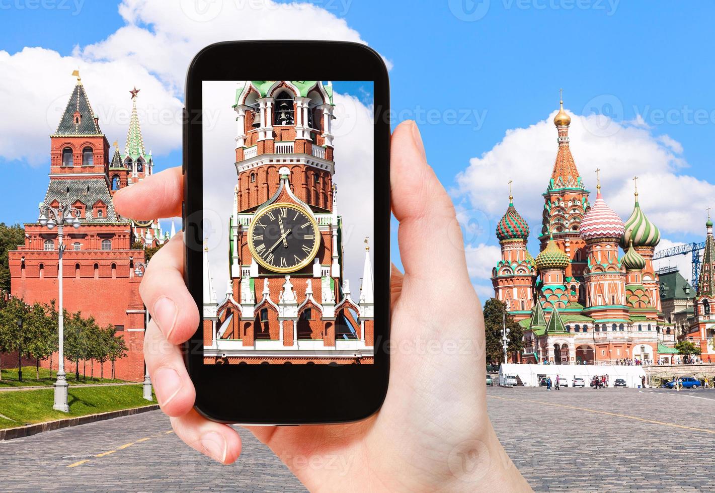picture of Tower in Moscow Kremlin on Red square photo