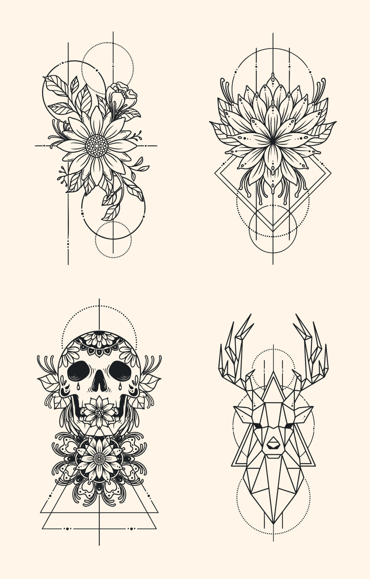 Skull Tattoo Geometry Drawing Calavera PNG 2000x2000px Skull  Abziehtattoo Blackandwhite Calavera Coloring Book Download Free