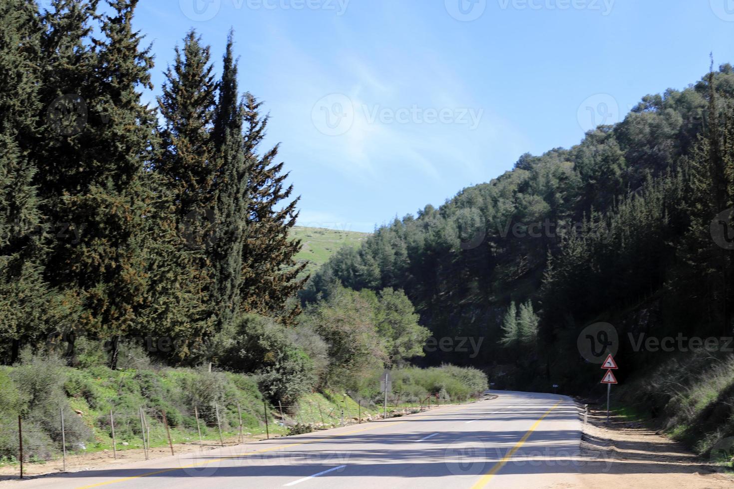 carretera en israel de norte a sur foto