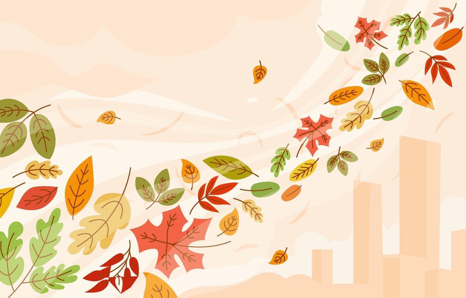 The Leaves Gone With The Wind vector