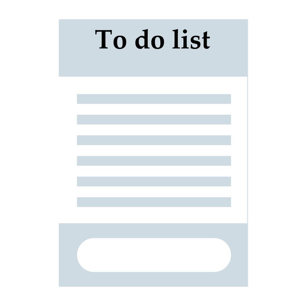 lista de tareas, páginas del planificador, diario de viñetas vector