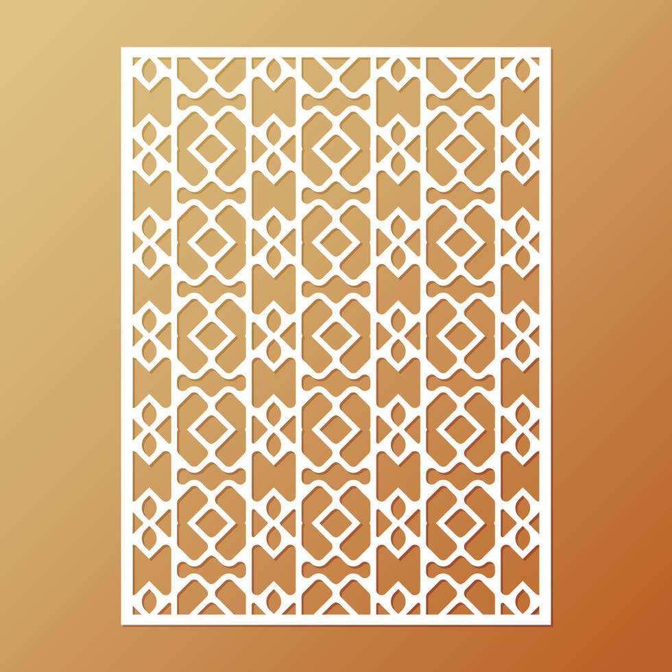 seamless die cut decorative pattern template vector