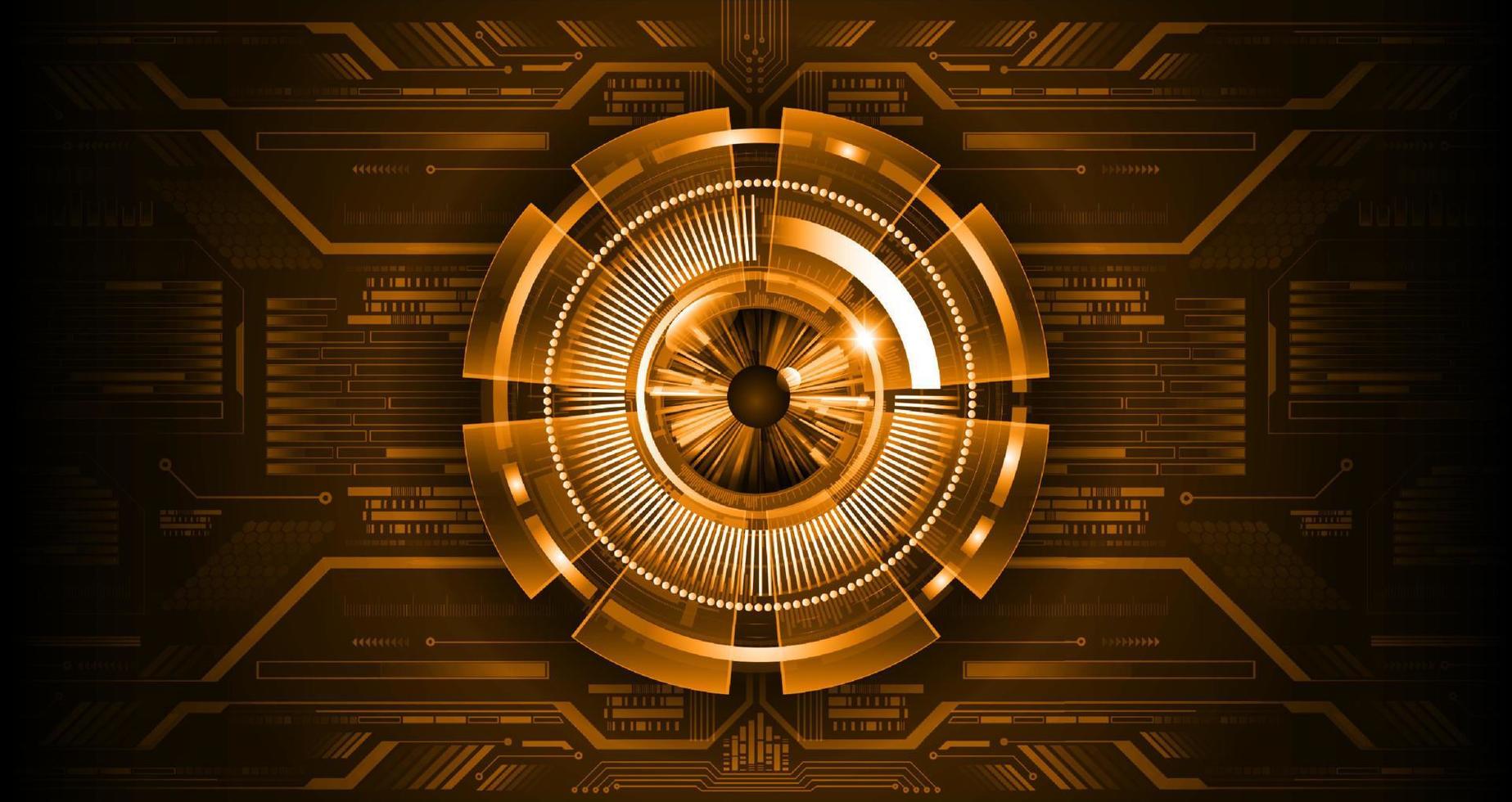 Modern Technology Background with eye vector