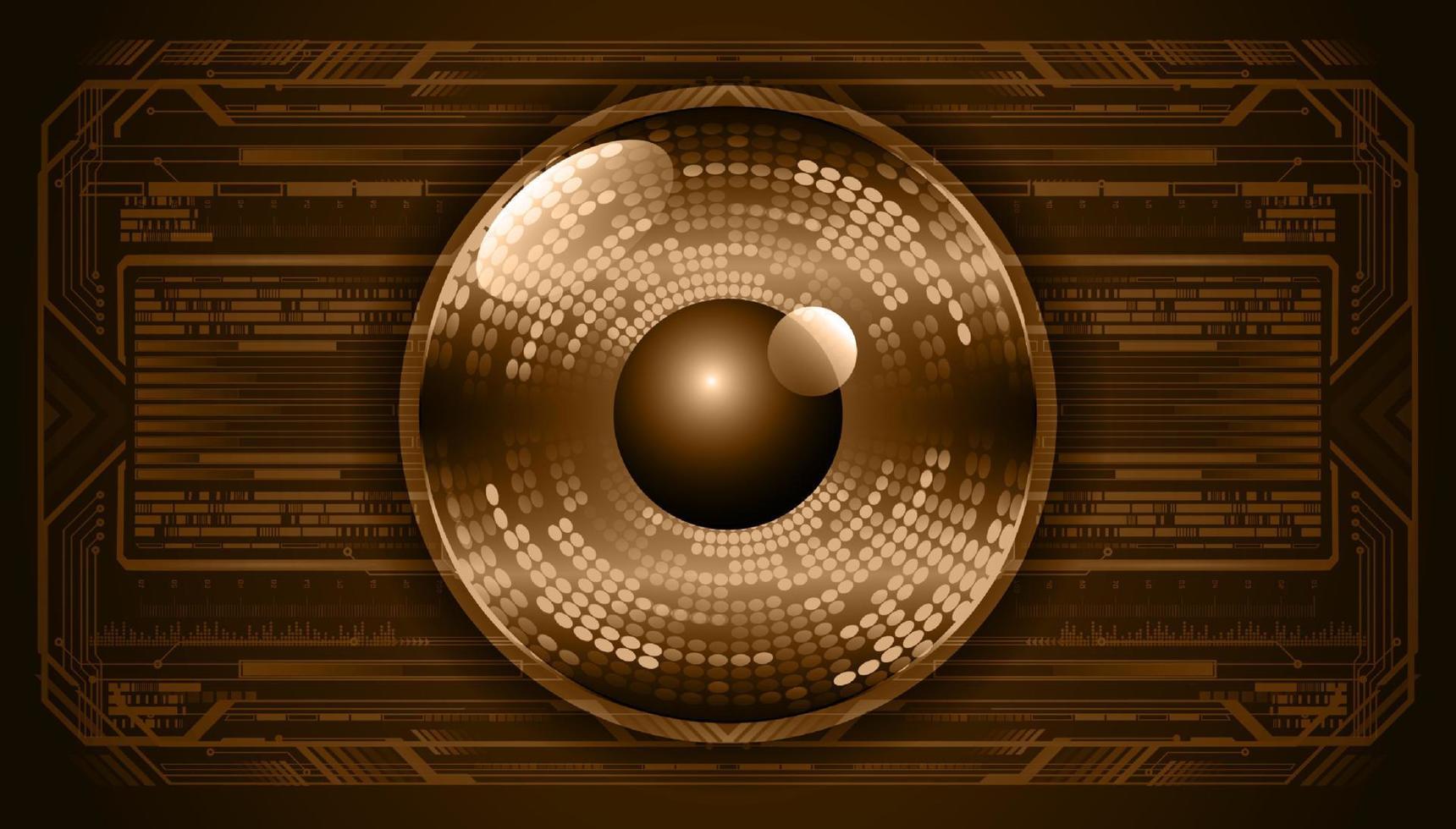 Modern Technology Background with eye vector