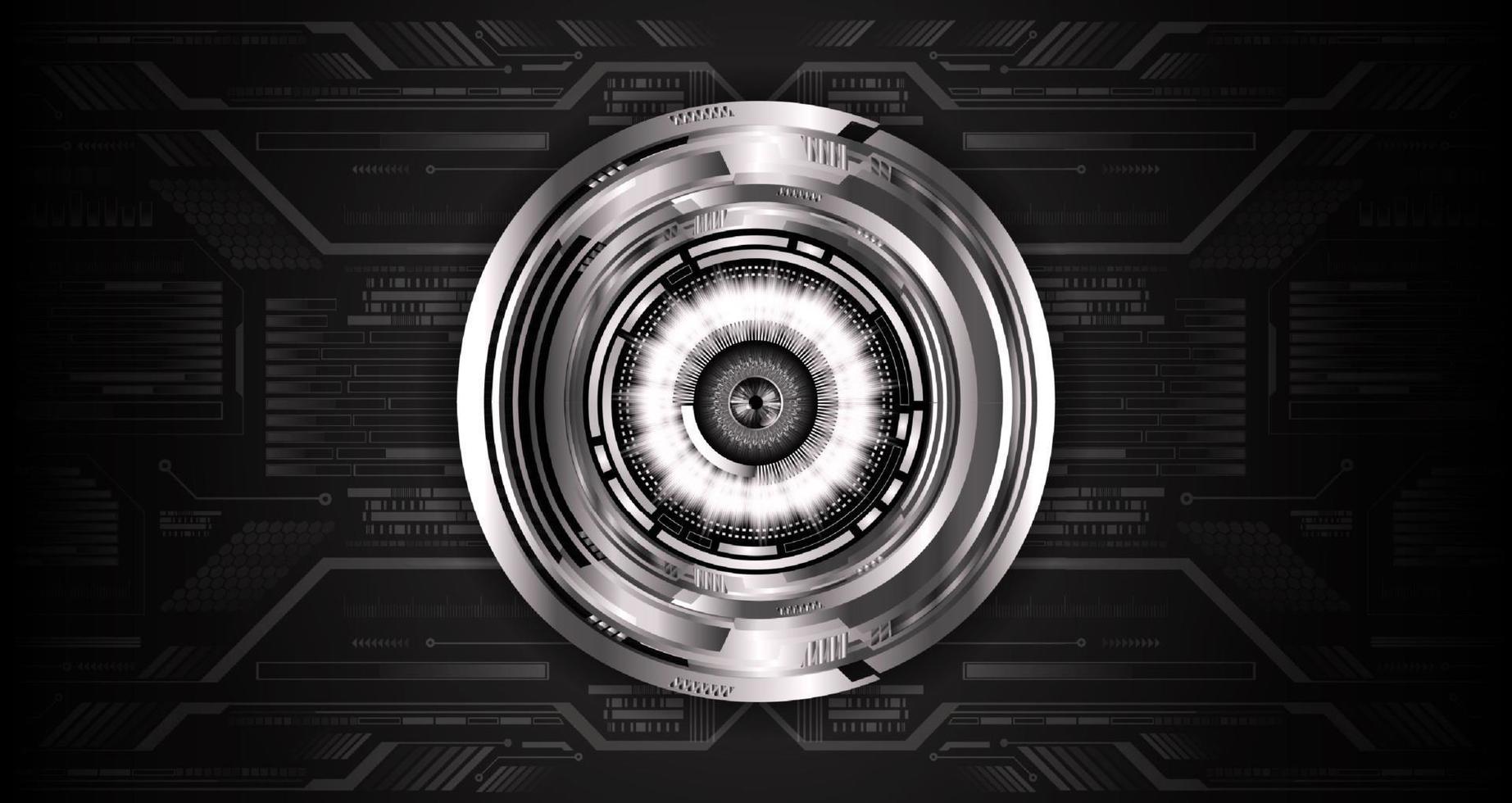 Modern Technology Background with eye vector