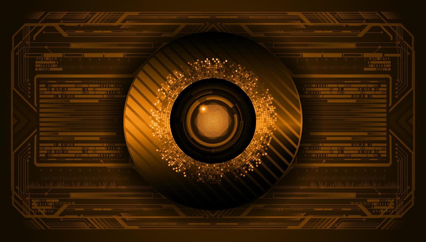 Modern Technology Background with eye vector