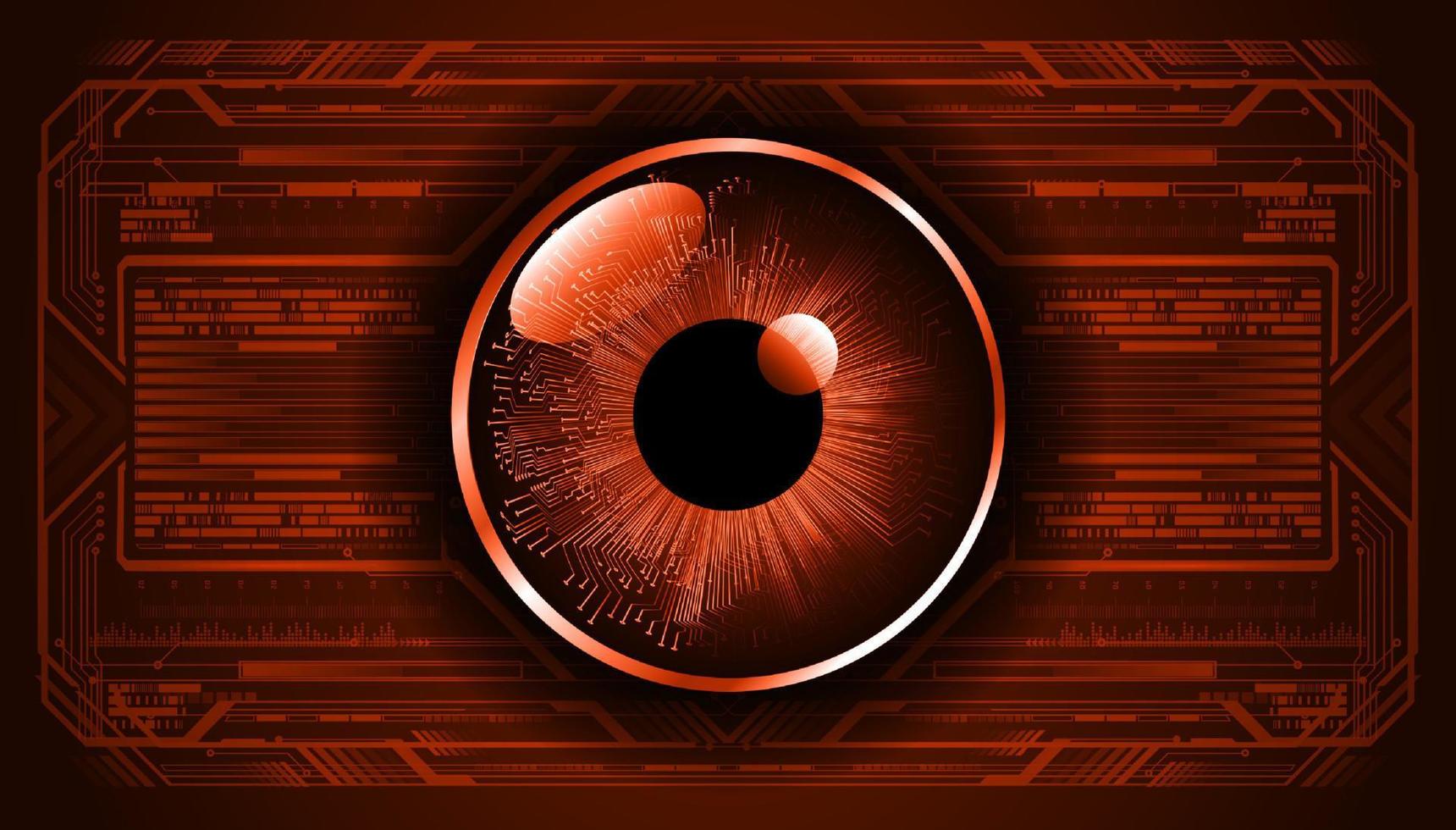 Modern Technology Background with eye vector