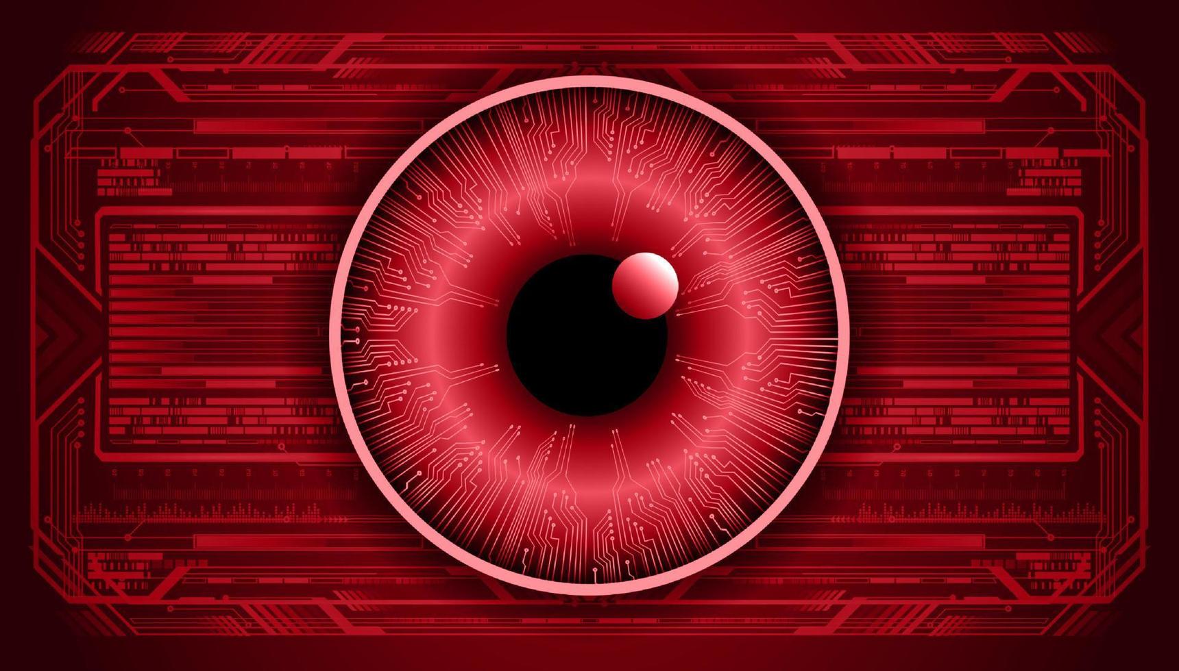 Modern Technology Background with eye vector