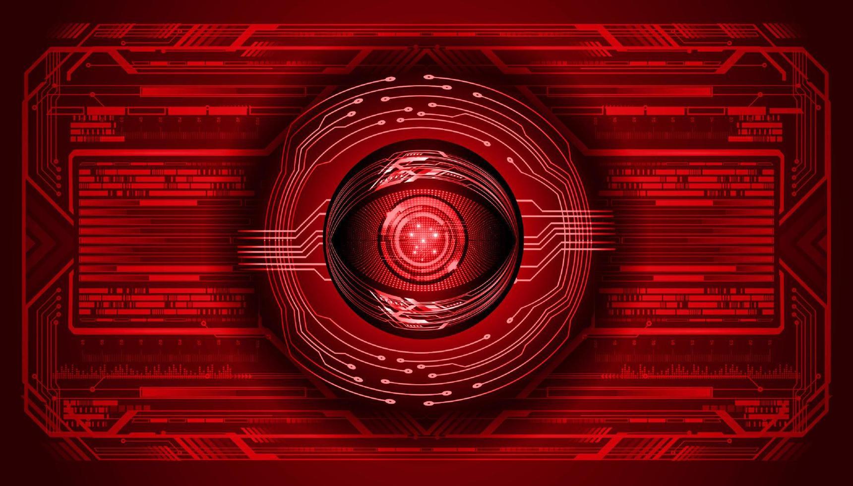 Modern Technology Background with eye vector