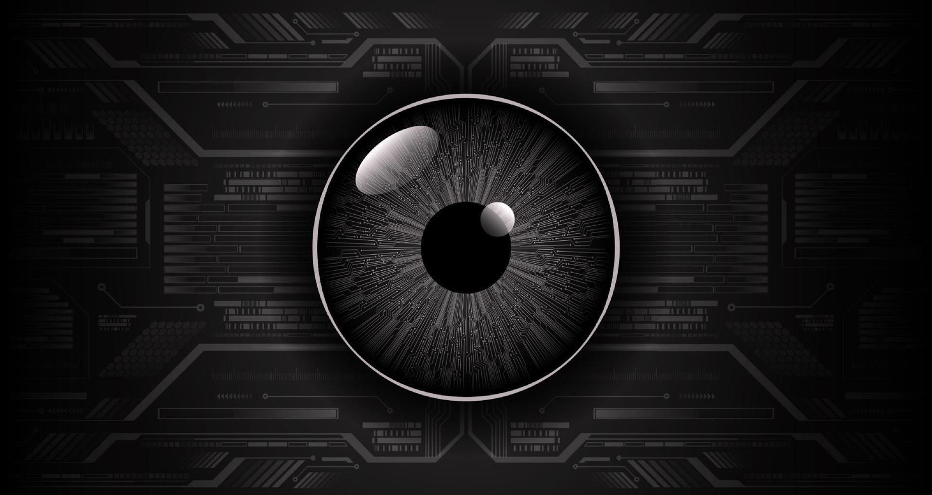 fondo de tecnología moderna con ojo vector