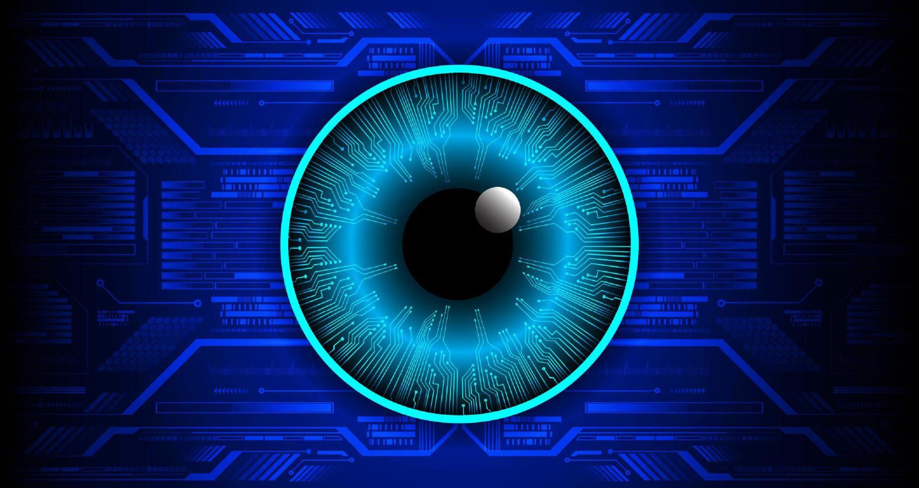 Modern Technology Background with eye vector