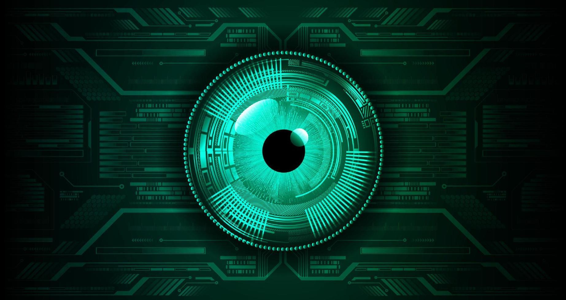 fondo de tecnología moderna con ojo vector