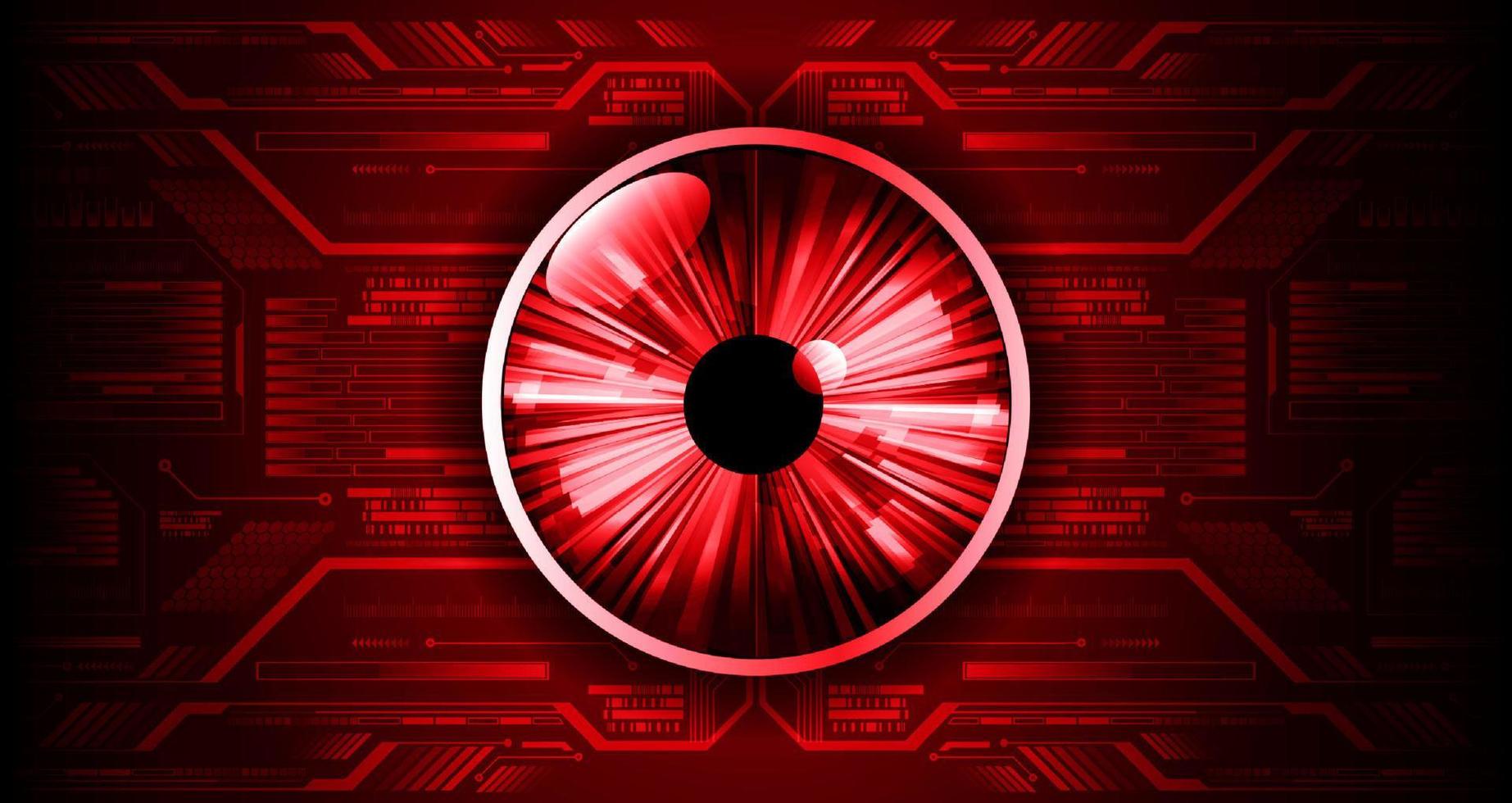 Modern Technology Background with eye vector