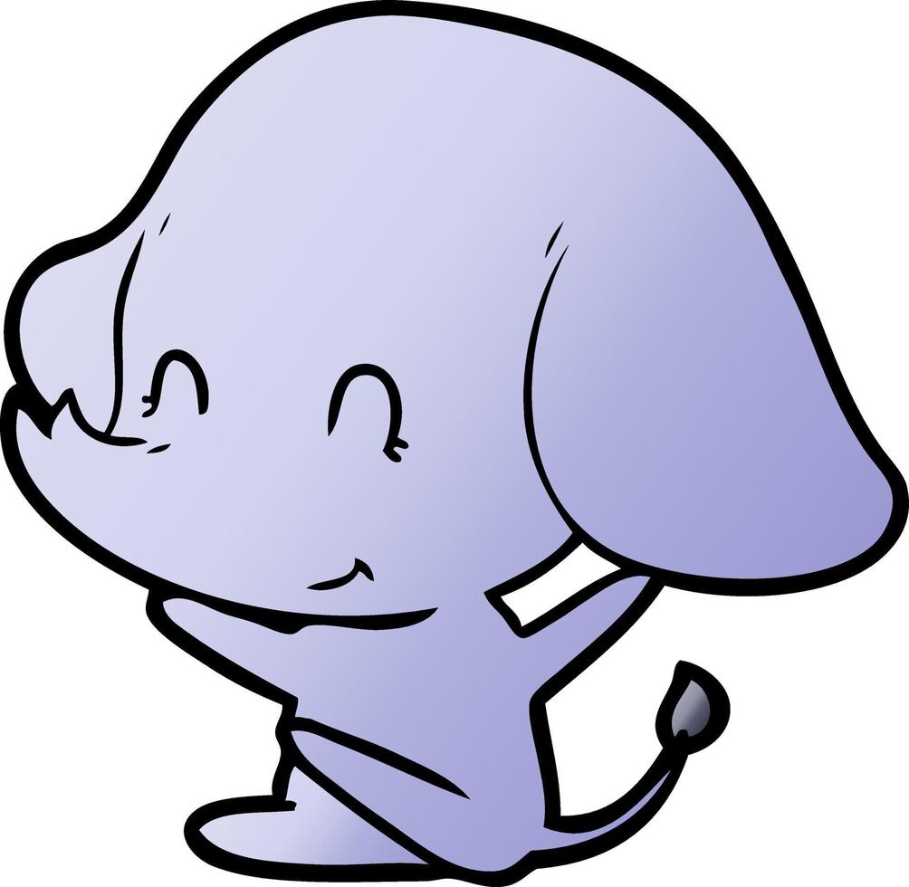 cute cartoon elephant vector