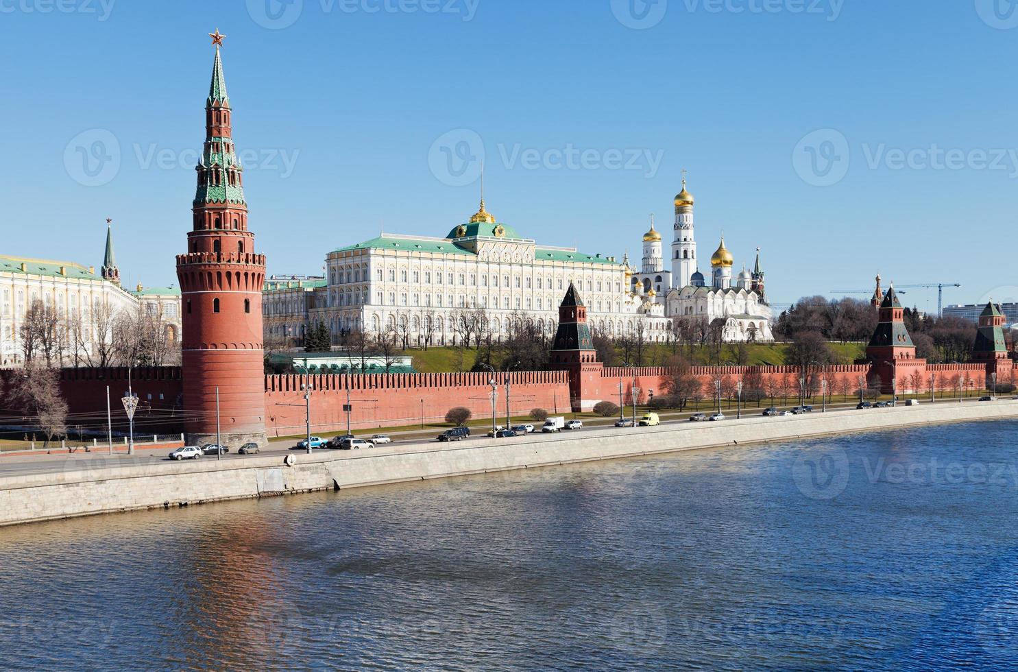 Kremlin, embankment, Moskva river in Moscow photo