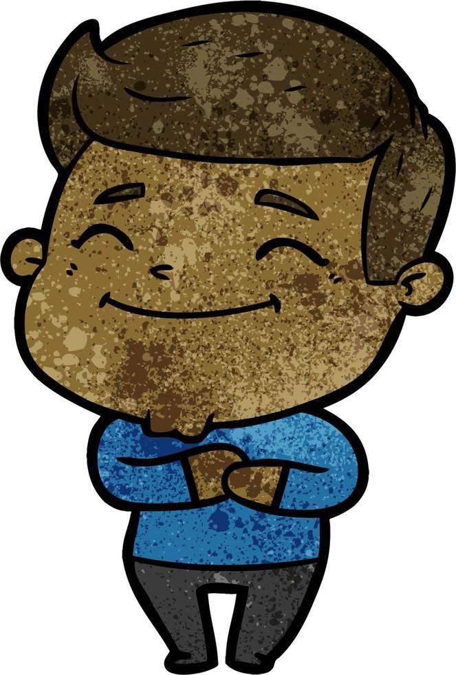 happy cartoon man vector