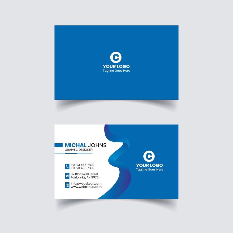 Business Card Design vector