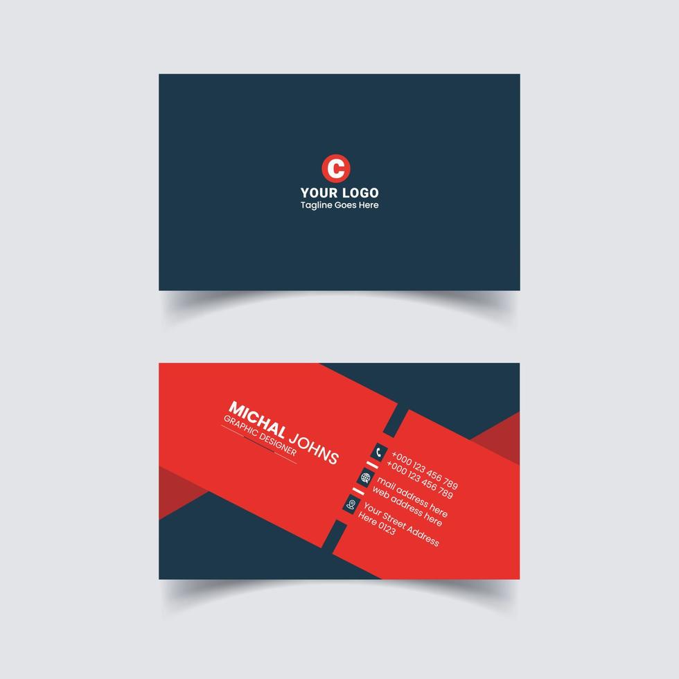 Business Card Design vector