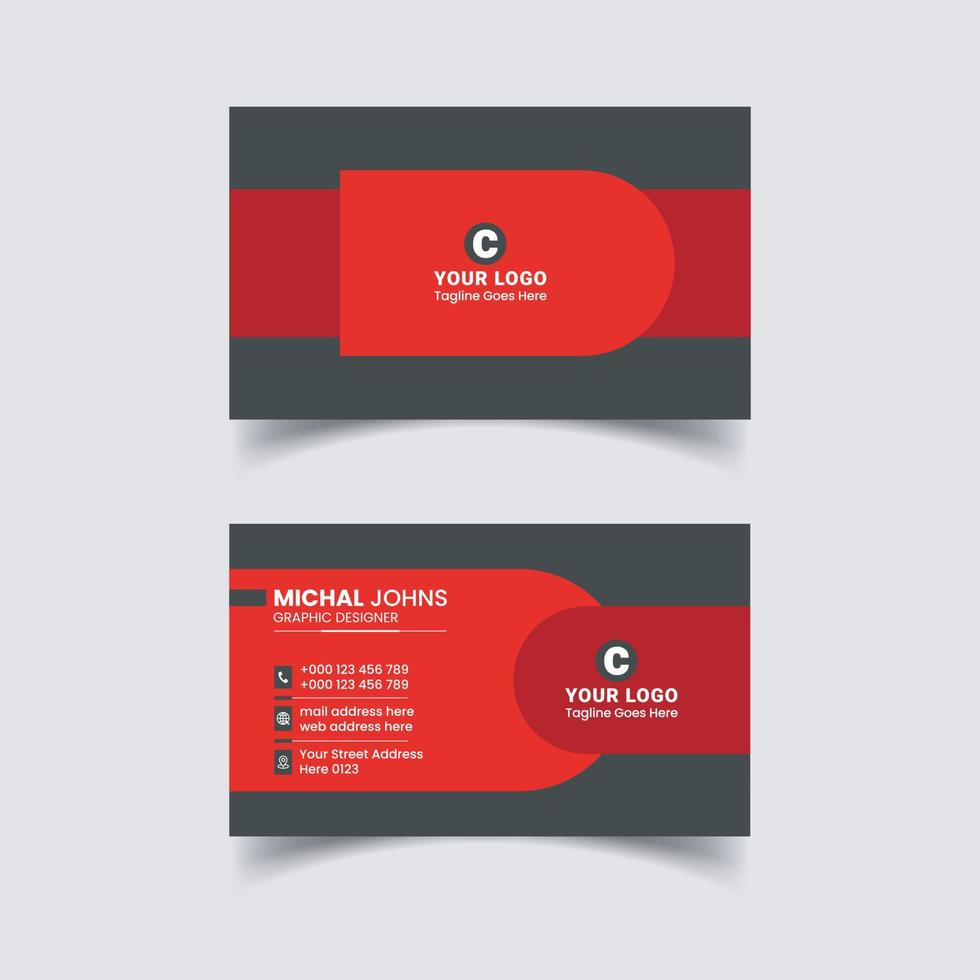 Business Card Design vector