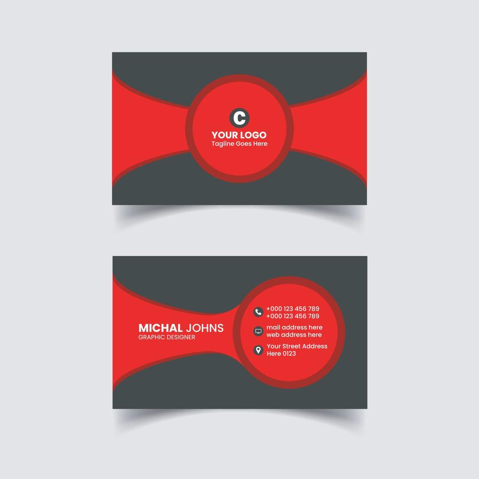 Business Card Design vector