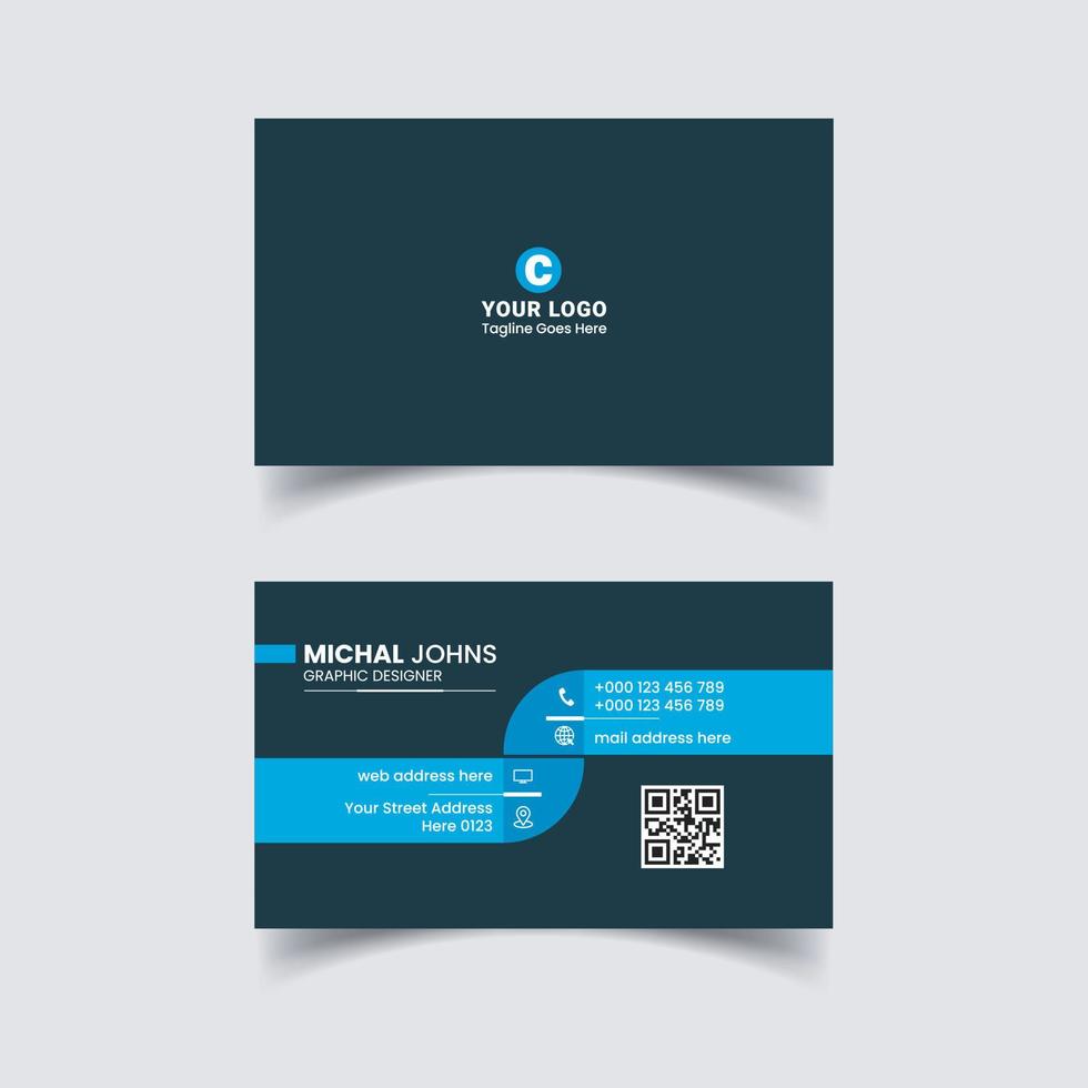 Business Card Design vector