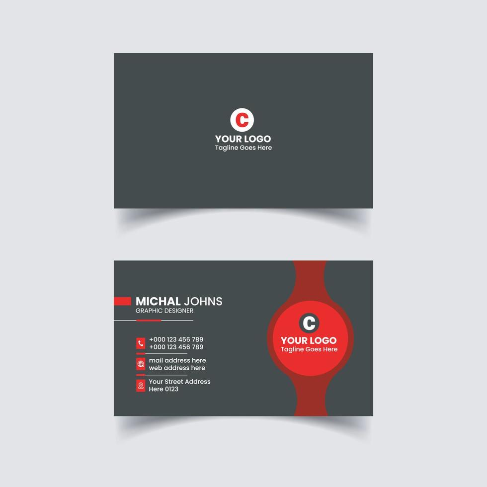 Business Card Design vector
