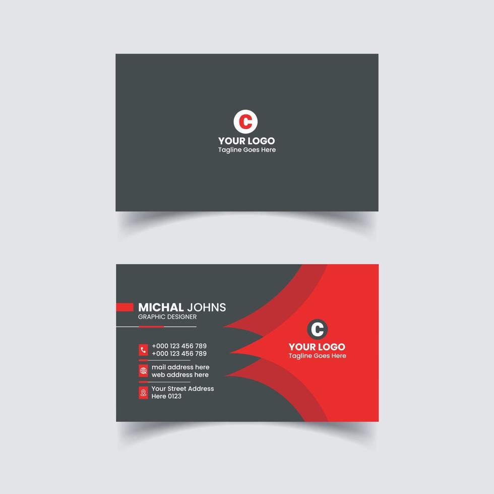 Business Card Design vector