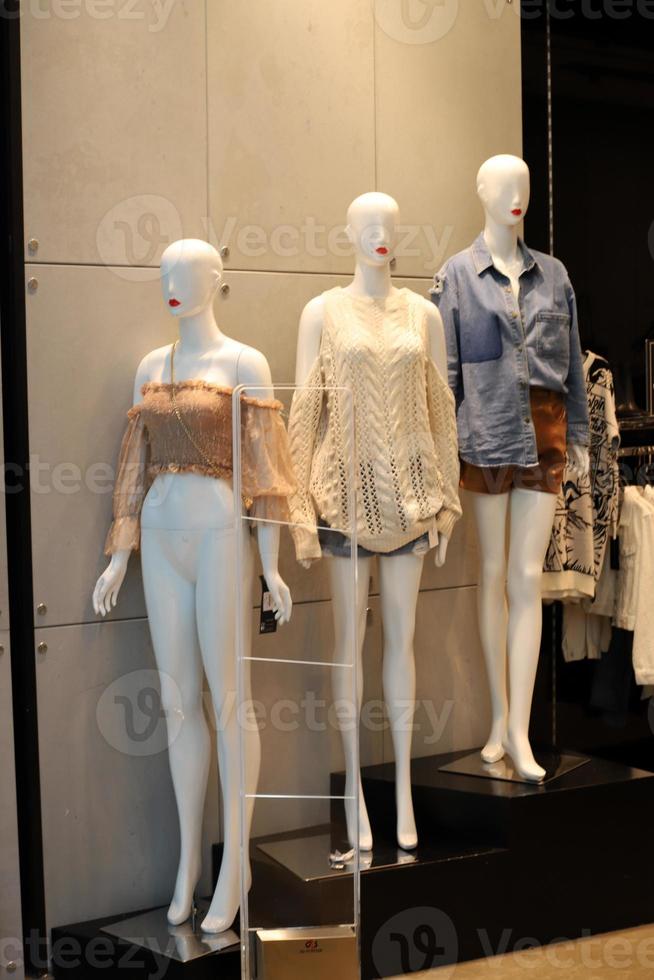 Goods and clothing are sold in a large store in Israel. photo