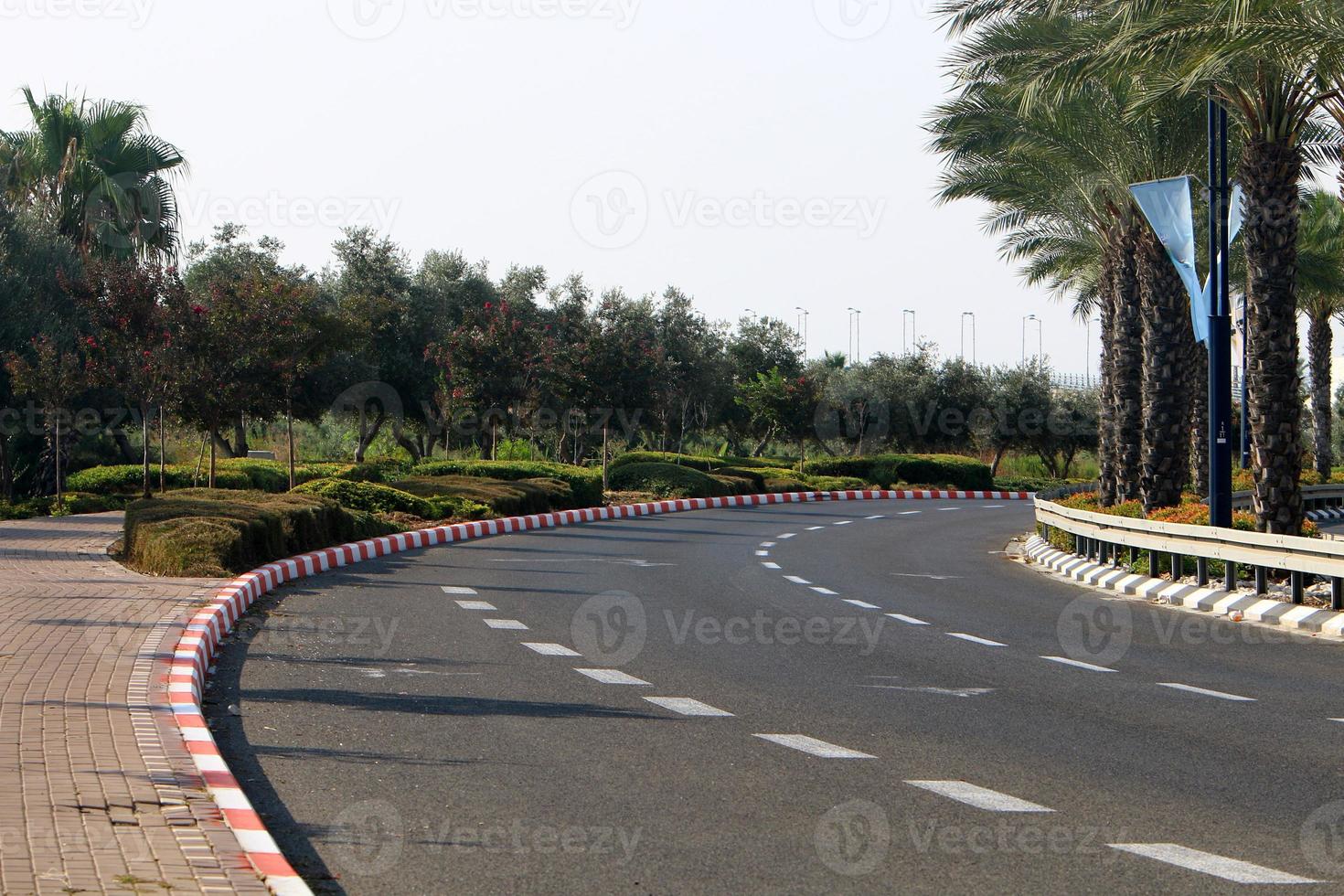 Highway in Israel from north to south photo