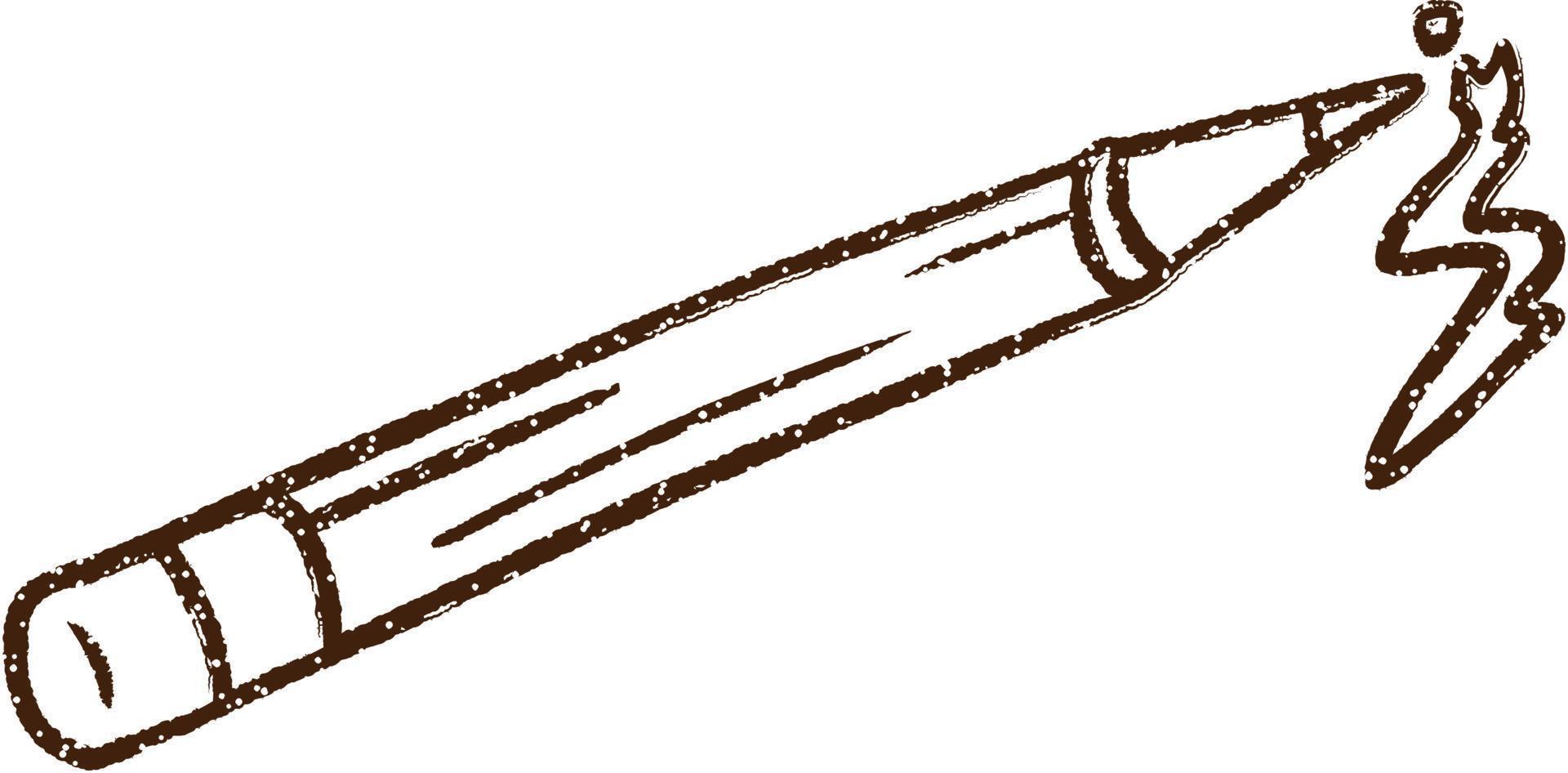 Pencil Charcoal Drawing vector