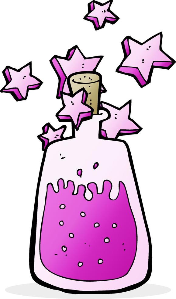 cartoon magic potion vector