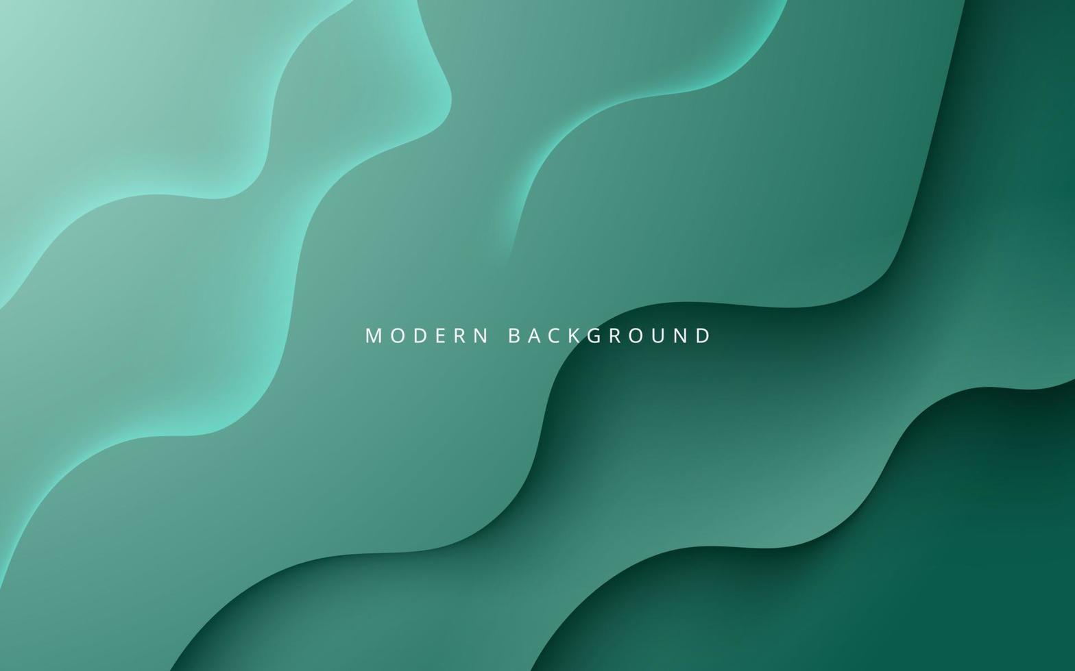 abstract green tosca soft diagonal shape light and shadow background. eps10 vector