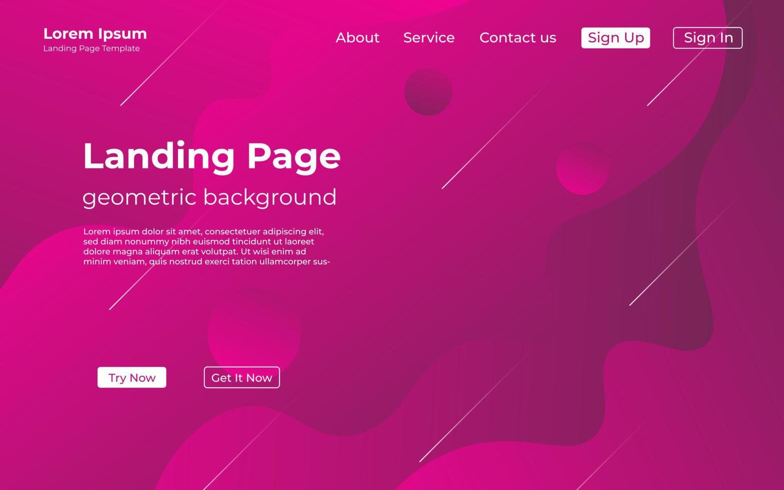 Minimal geometric purple pink abstract background, dynamic shape composition landing page backgrounds. eps10 vector