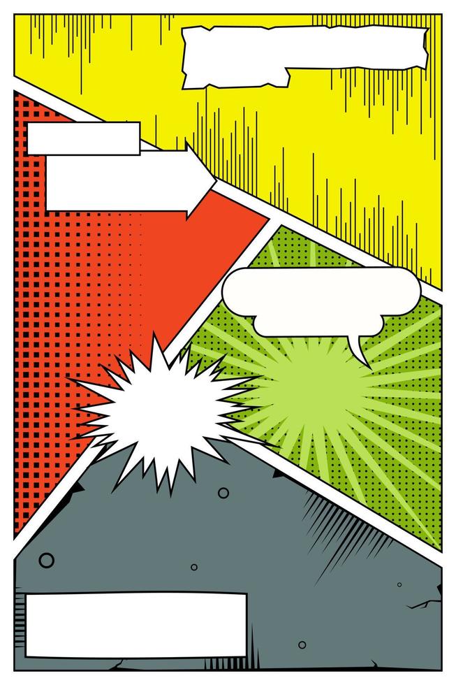 Comic book page. Template vector. 12261684 Vector Art at Vecteezy Comic book page. Template vector. 12261684 Vector Art at Vecteezy
