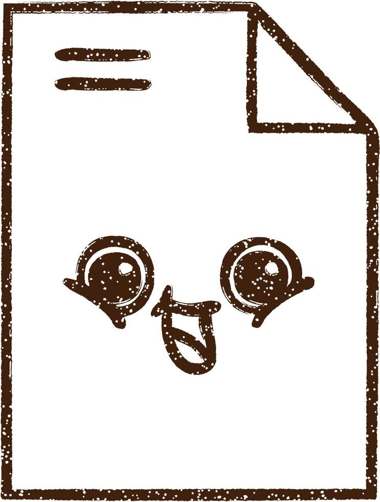 Note Paper Charcoal Drawing 12261777 Vector Art at Vecteezy