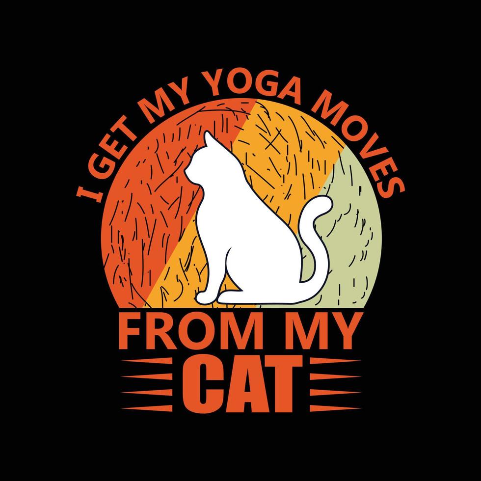 Cat T-shirt design vector