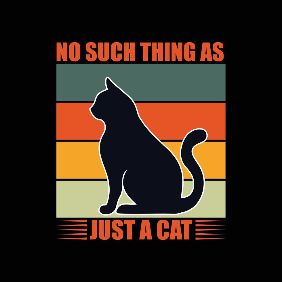 Cat T-shirt design vector