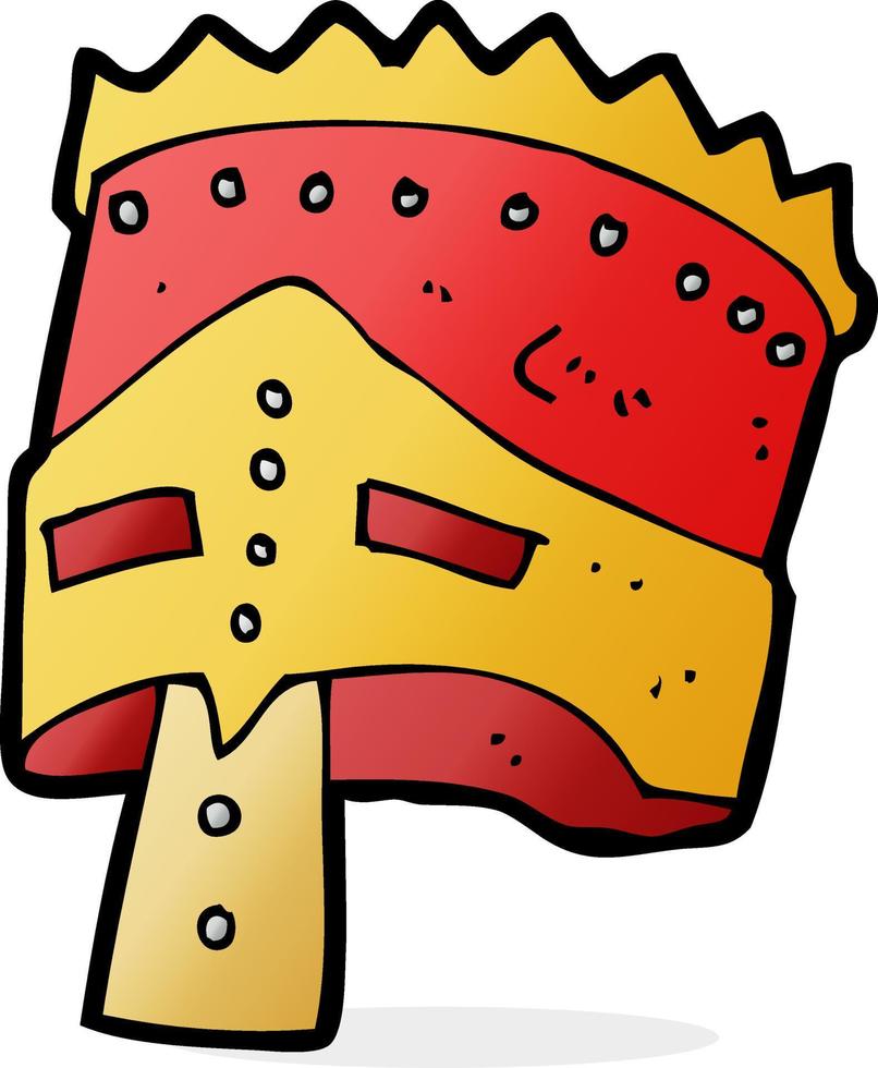 cartoon king's armor vector
