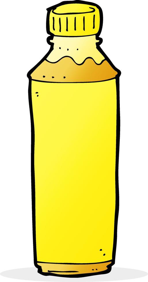 cartoon juice bottle vector