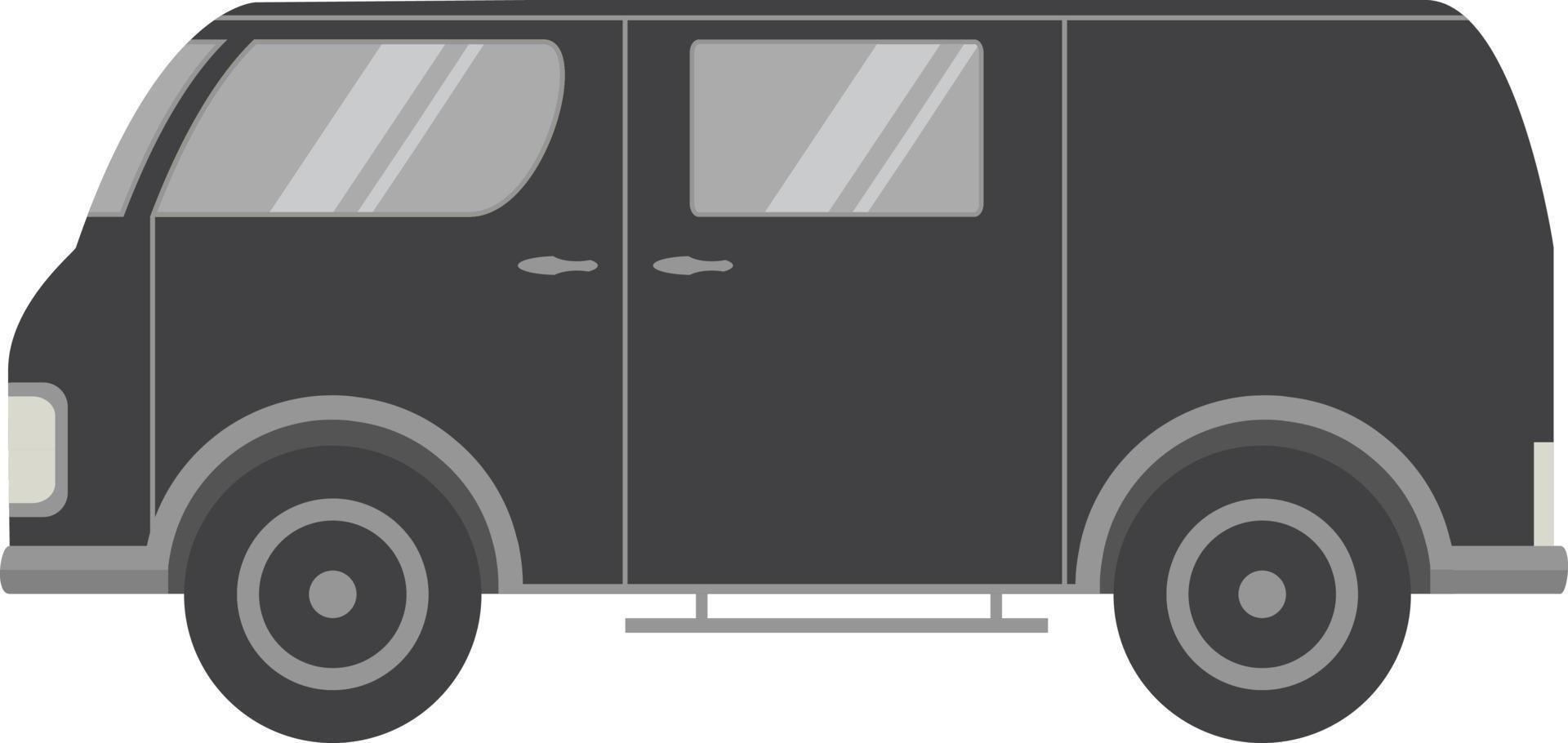 Vector flat with the image of the tourist van car.Flat a retro a vehicle  for travel. Vintage bus. An element for design of the website of travel, delivery of goods, an infographics element.